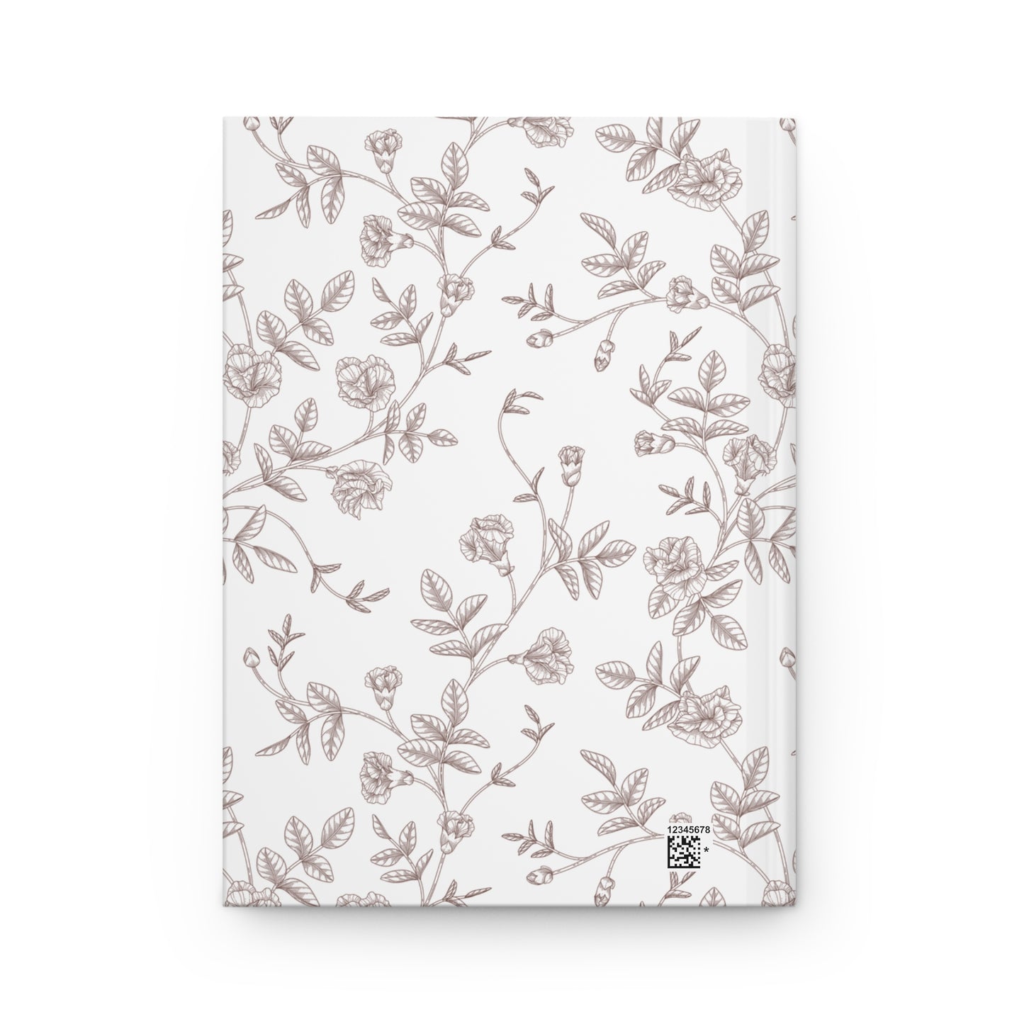 Floral Journal Matte, Light Brown