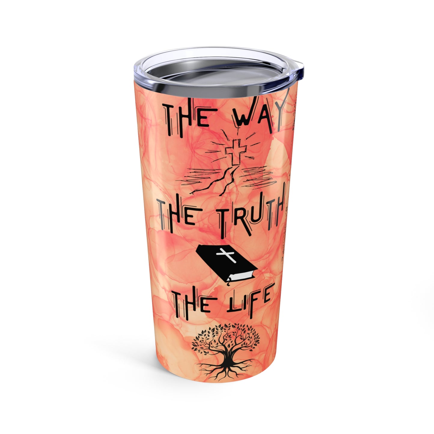 The Way, The Truth, The Life -Tumbler 20oz, Orange