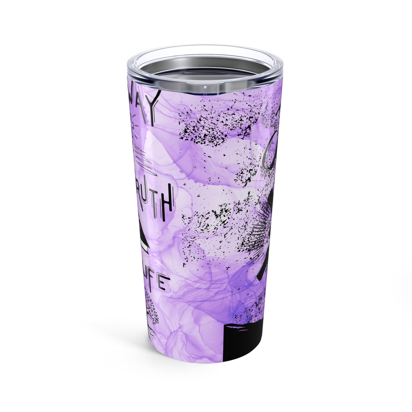 The Way, The Truth, The Life -Tumbler 20oz, Purple