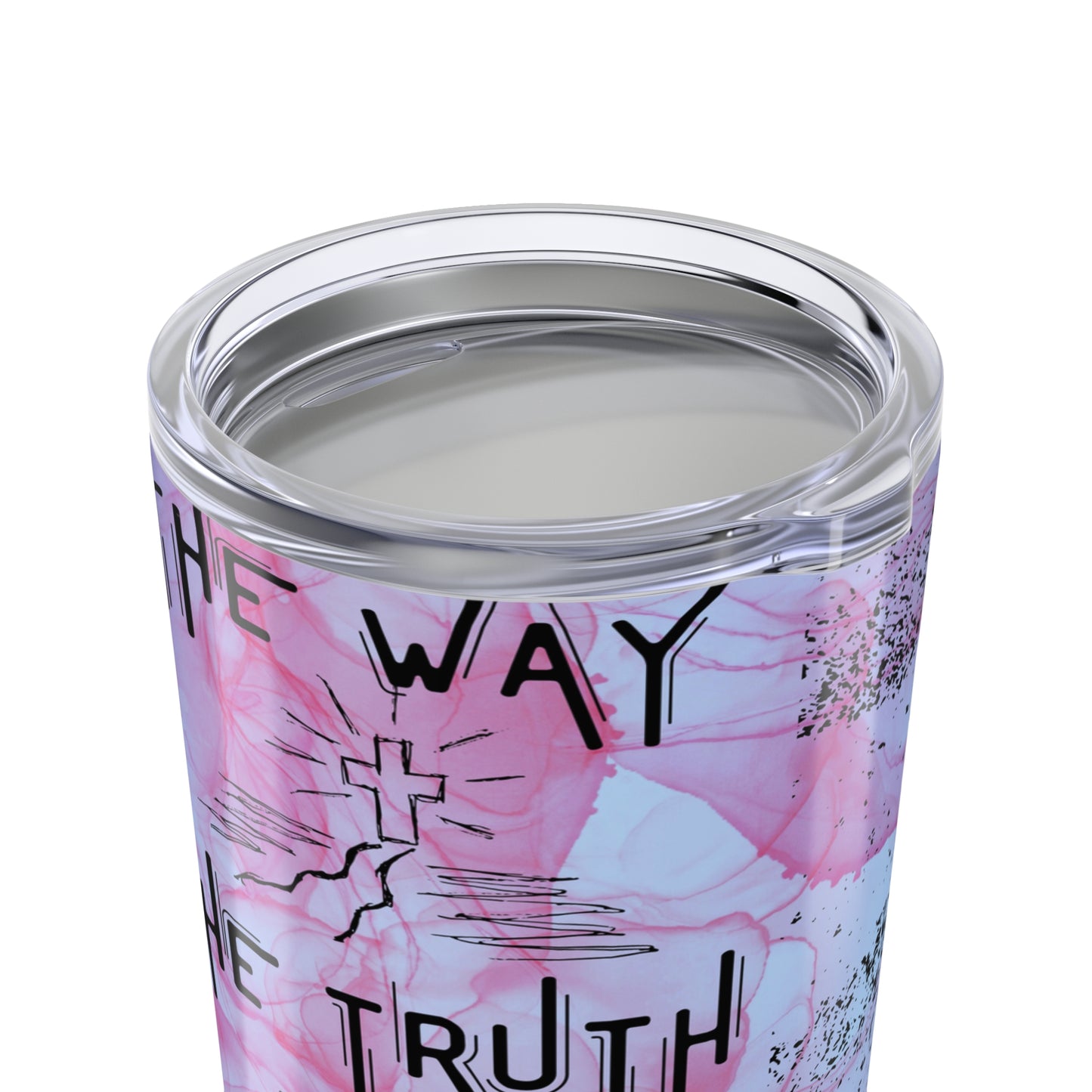 The Way, The Truth, The Life -Tumbler 20oz, Polar & Red