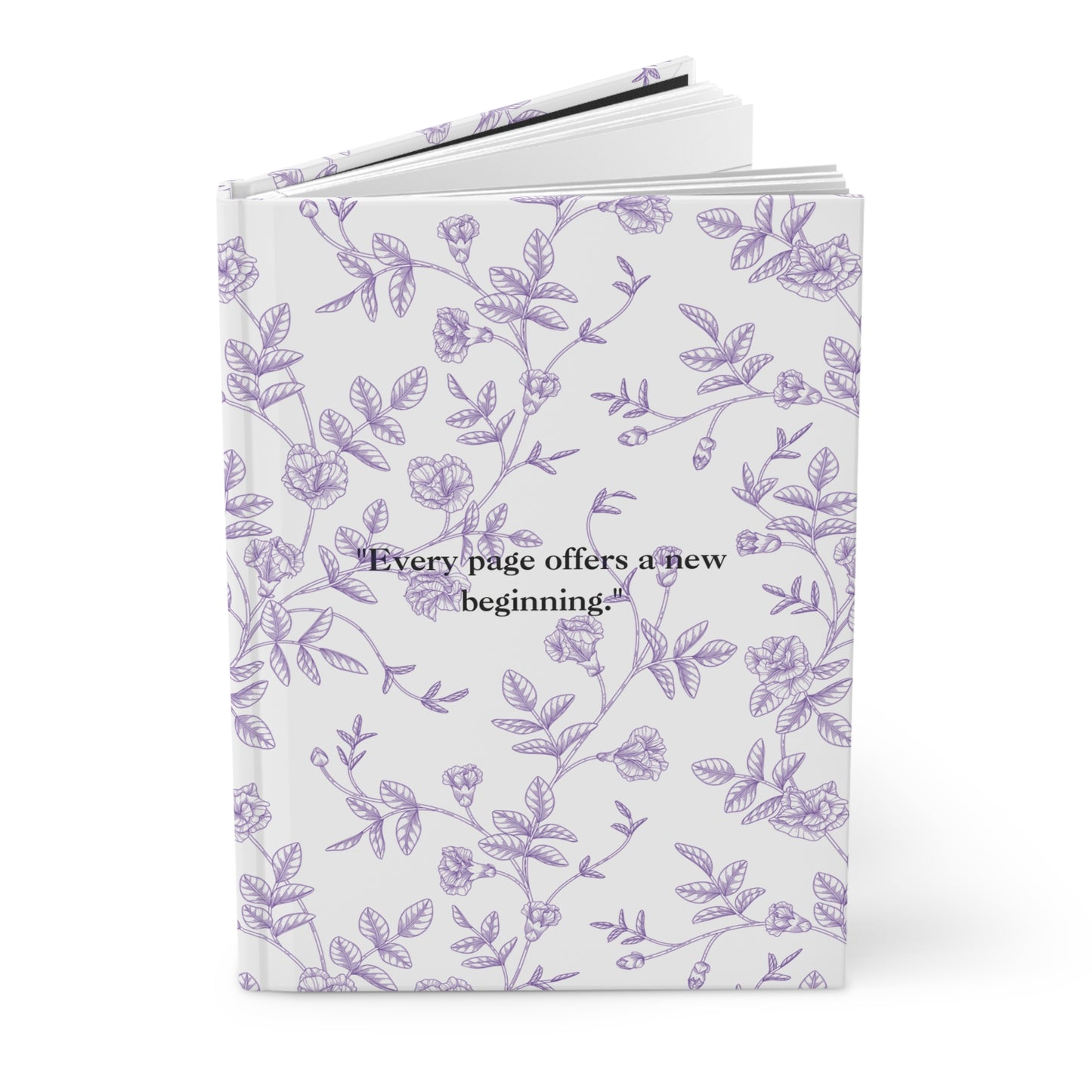 Floral Journal Matte, Purple