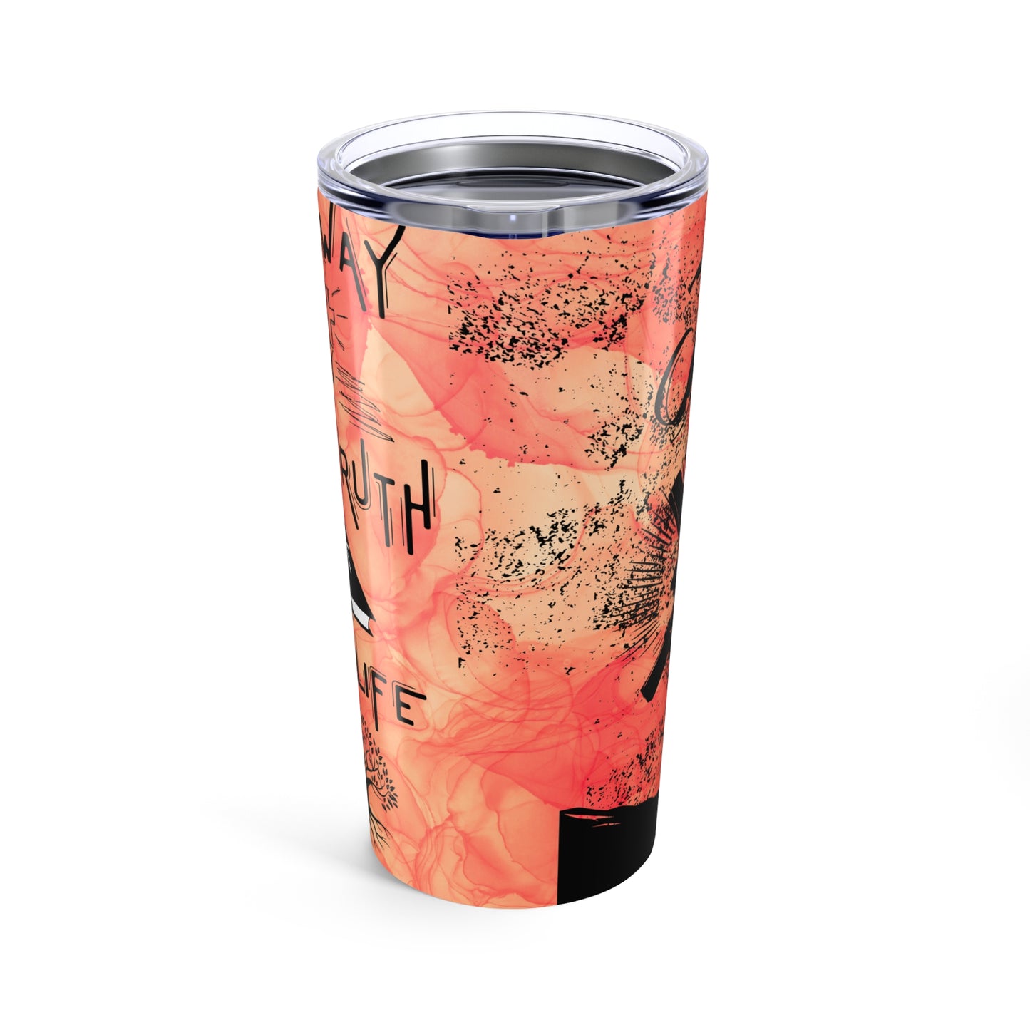 The Way, The Truth, The Life -Tumbler 20oz, Orange