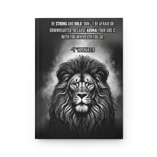 Matte Hardcover Journal, Y’hoshua 1:9, Black #2
