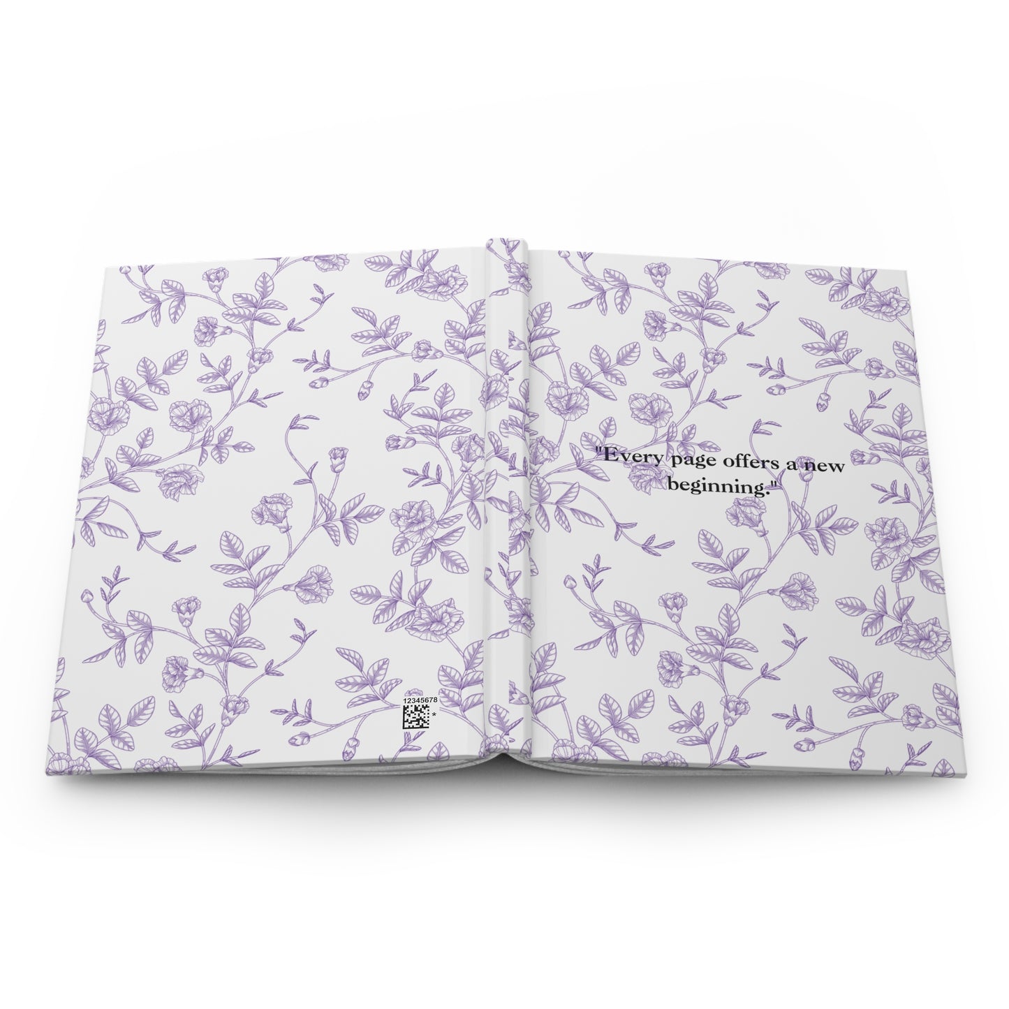 Floral Journal Matte, Purple