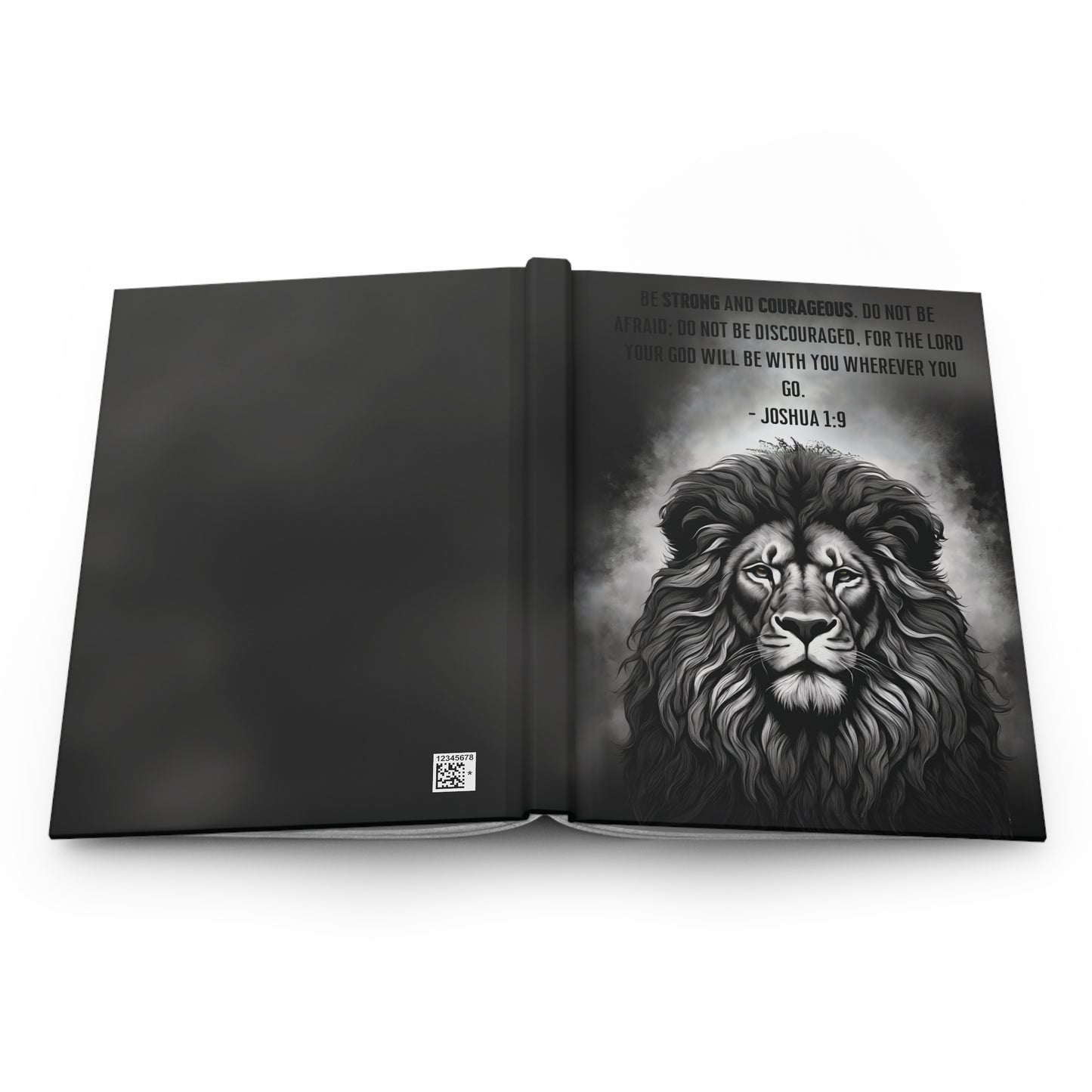 Hardcover Journal, Joshua 1:9, Black #2