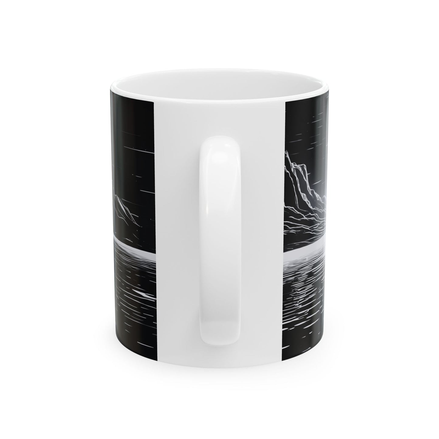 Yeshua Walking on Water Mug, Black