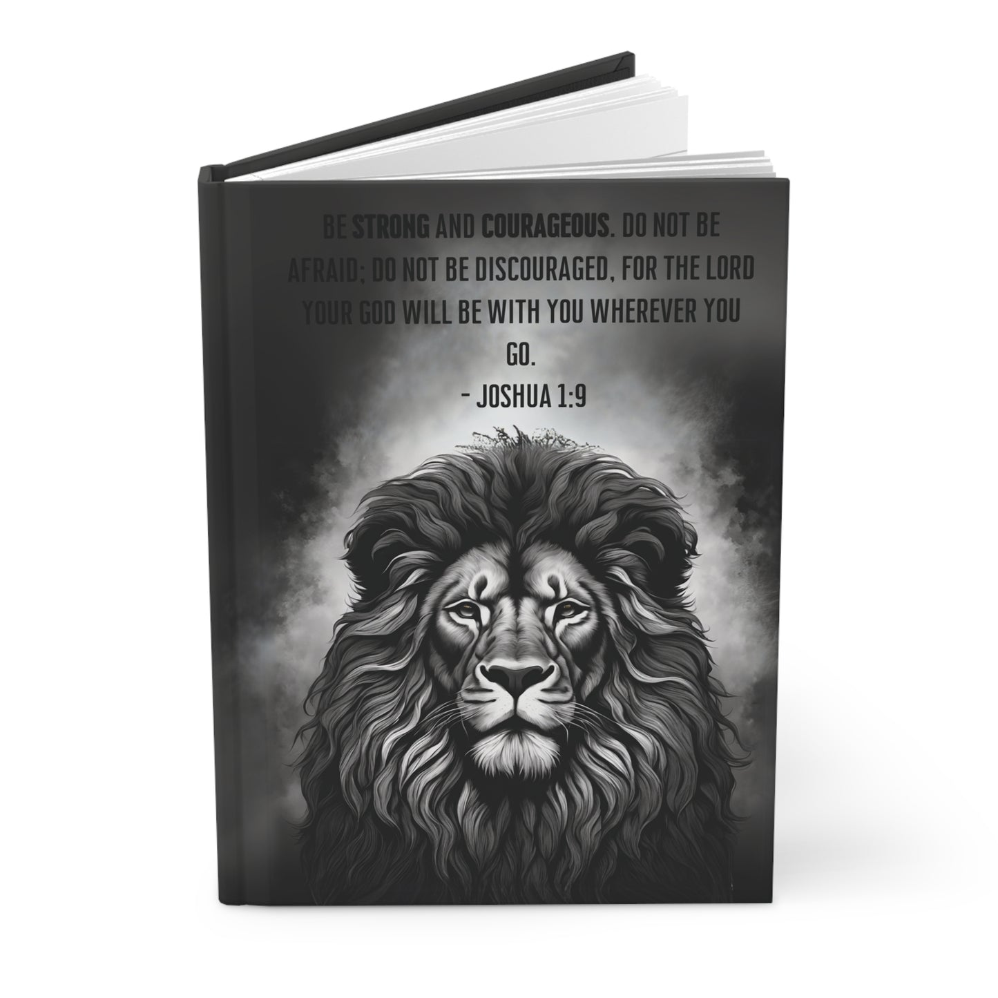 Hardcover Journal, Joshua 1:9, Black #2