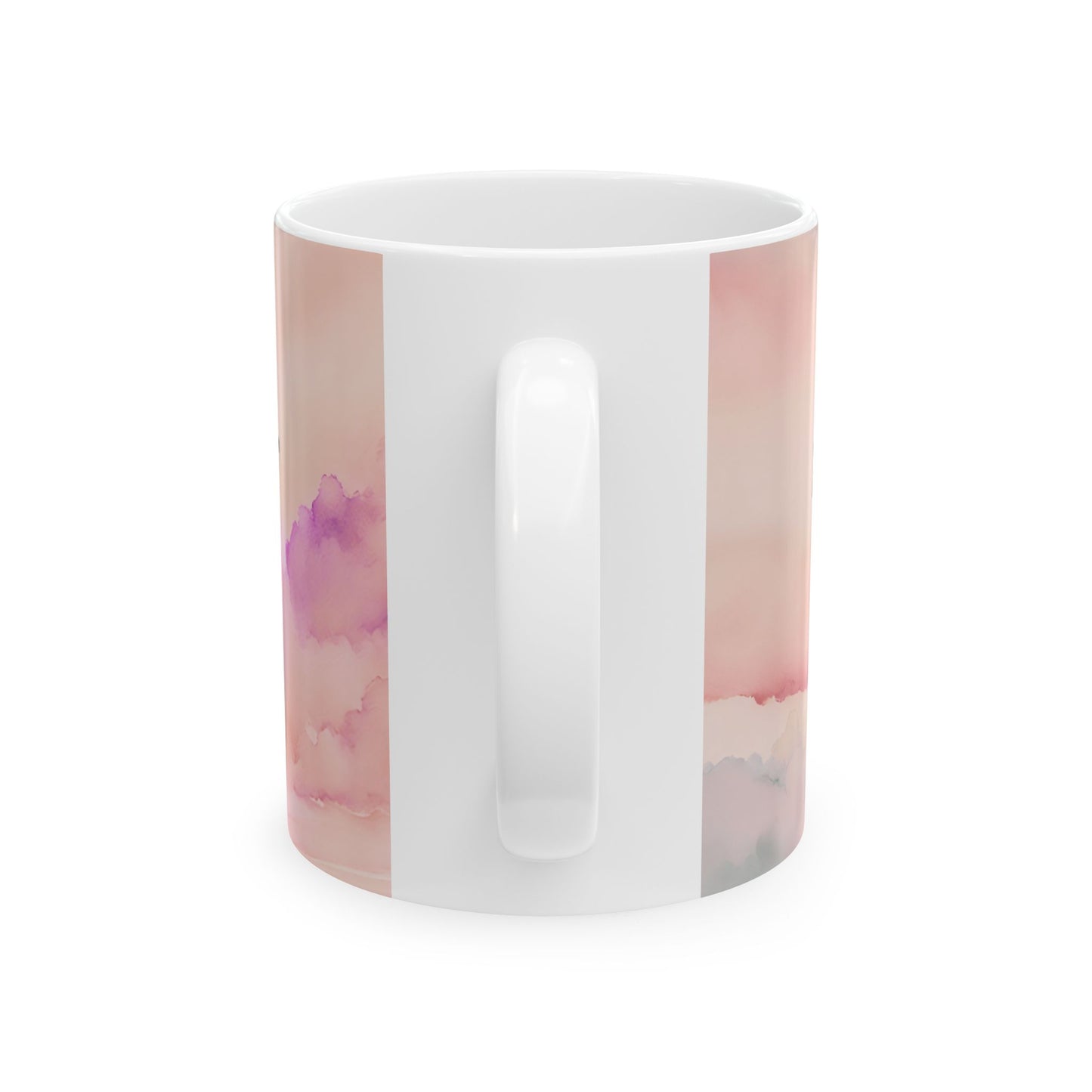 Coffee Mug, Rise Pray Coffee Repeat, Hibiscus Pink