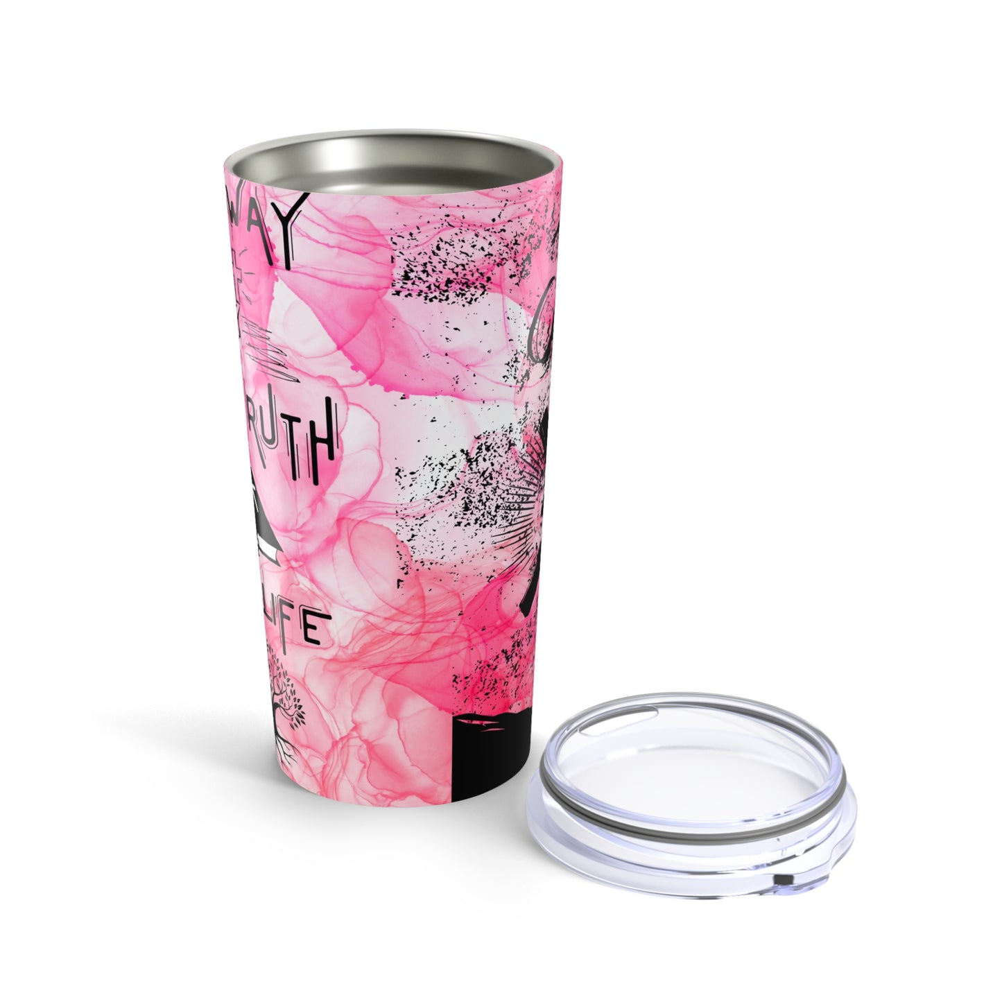 The Way, The Truth, The Life -Tumbler 20oz, Pink