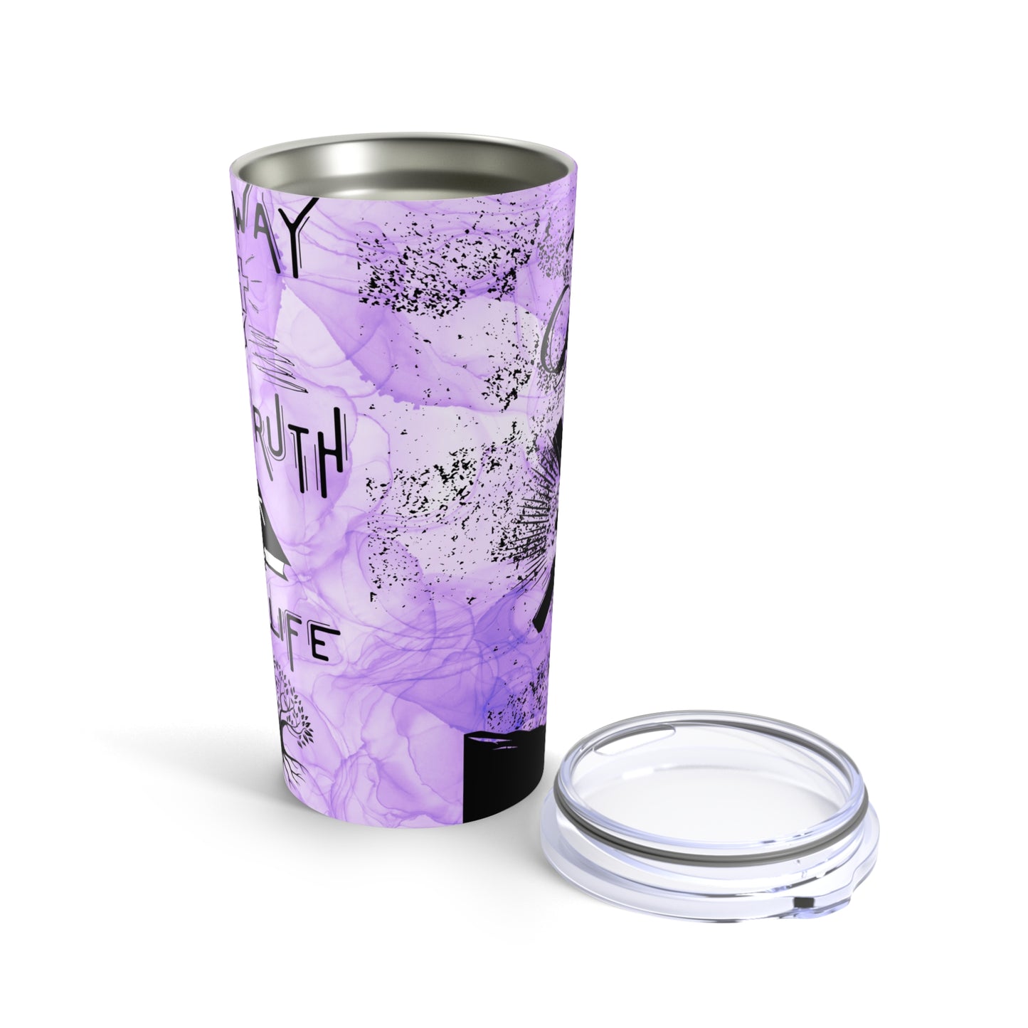 The Way, The Truth, The Life -Tumbler 20oz, Purple