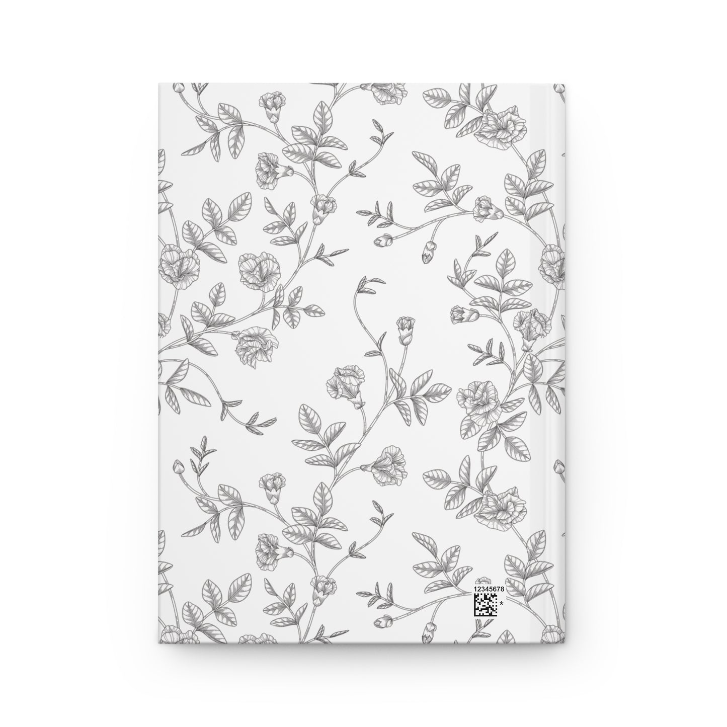 Floral Journal Matte, Black