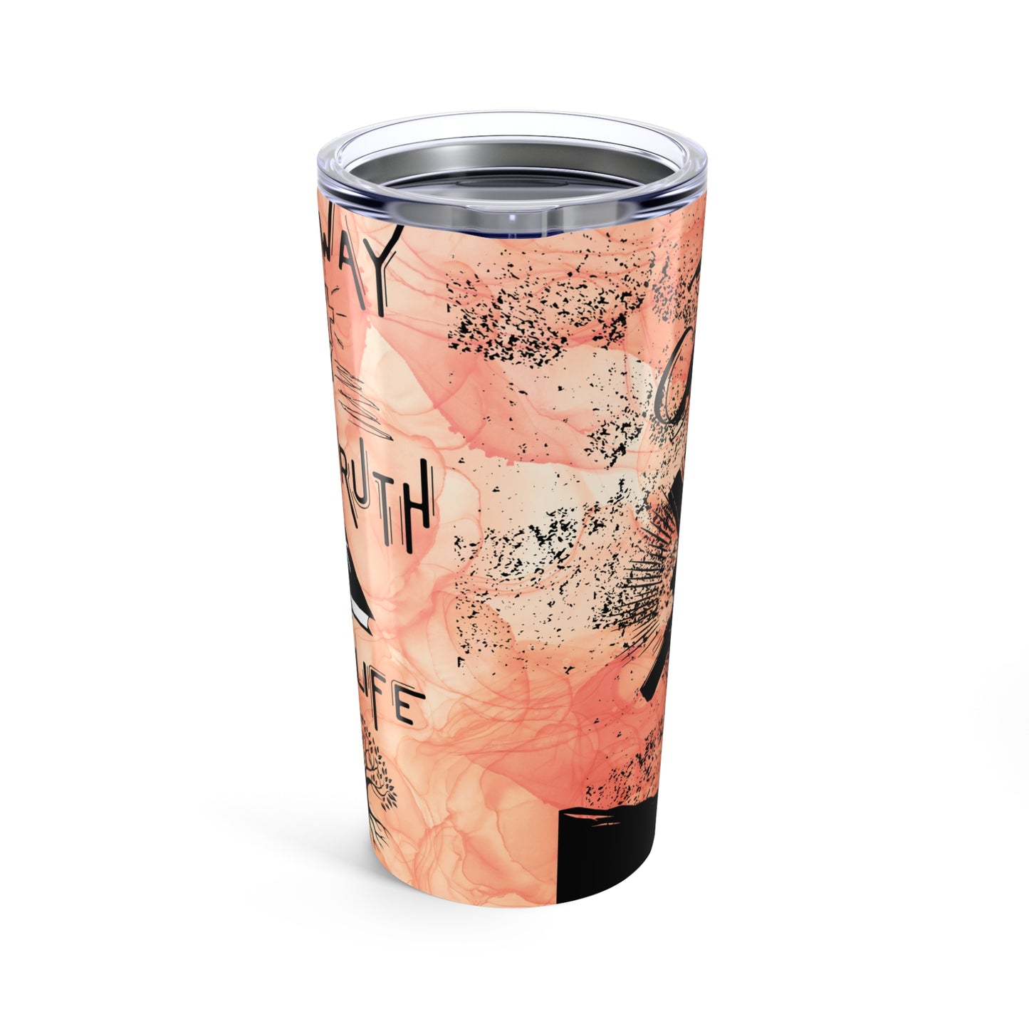 The Way, The Truth, The Life -Tumbler 20oz, Latte Brown