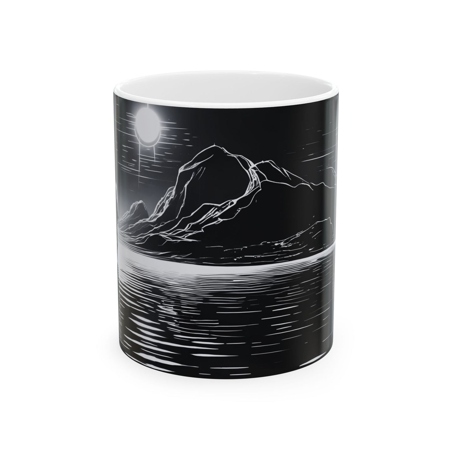 Yeshua Walking on Water Mug, Black