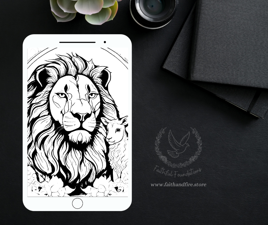 The Lion of Judah Coloring Book – 5 Pages