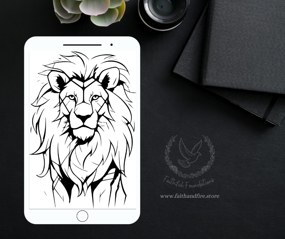 The Lion of Judah Coloring Book – 5 Pages