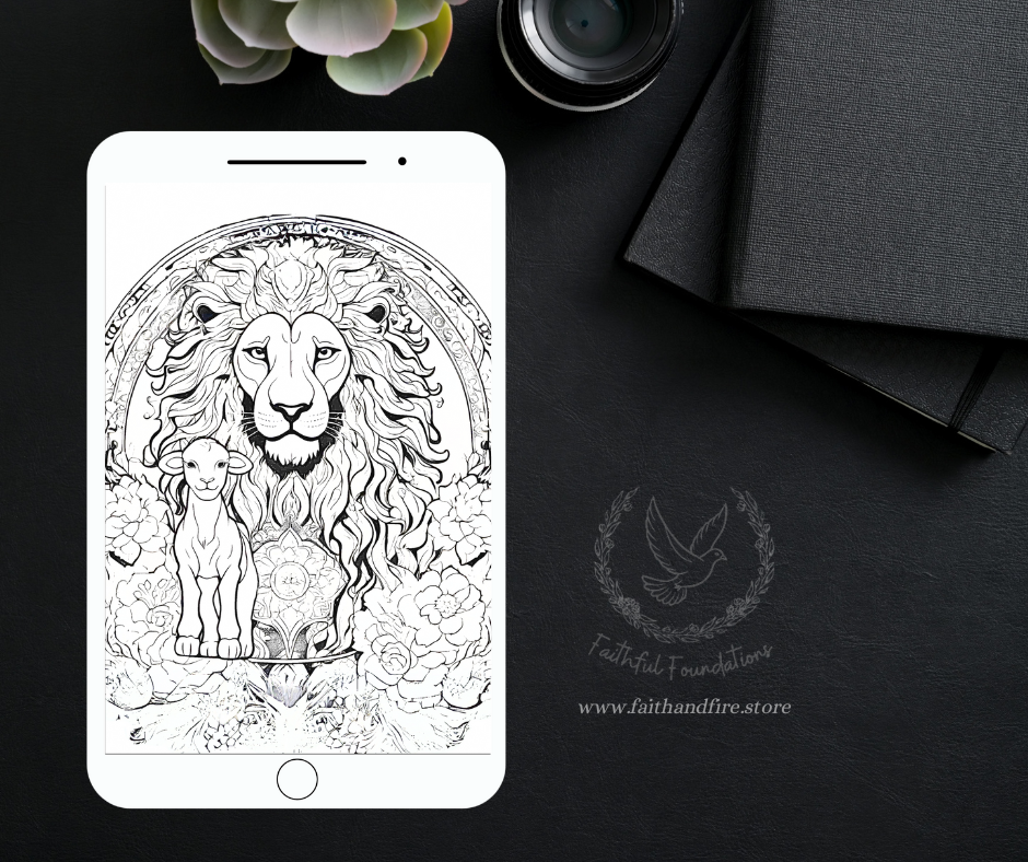 The Lion of Judah Coloring Book – 5 Pages